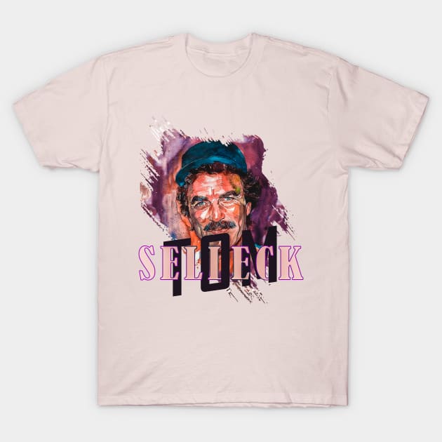 tom selleck vintage retro style T-Shirt by nowsadmahi